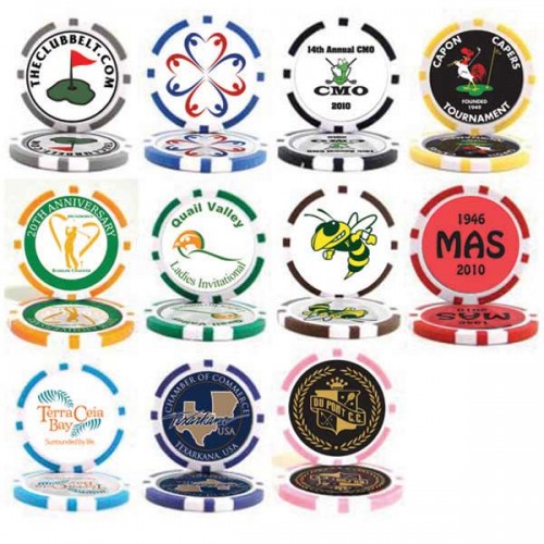 Poker Chip Ball Markers Logo